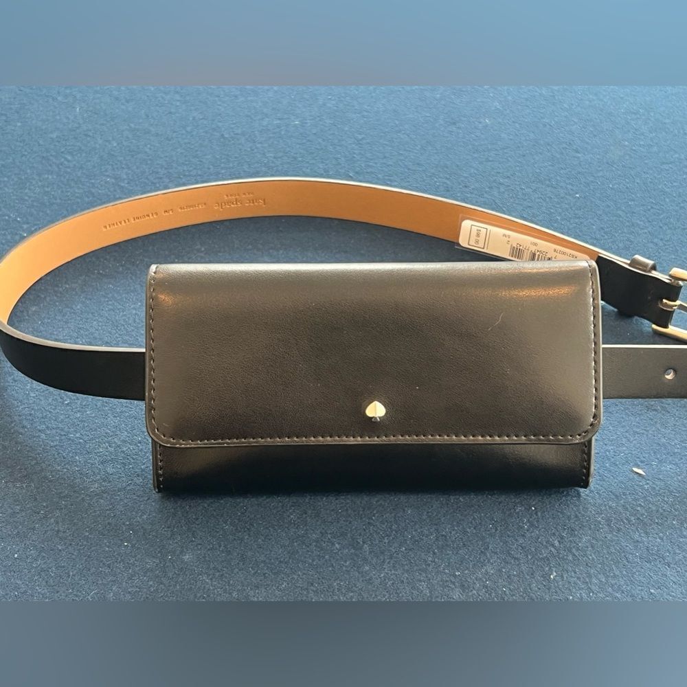 **"Kate Spade New York Leather Belt Bag – Classic Black (Size S/M)"** - Picture 8 of 9